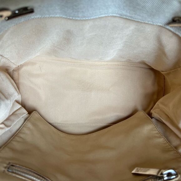 AUTH CHANEL VINTAGE CANVAS TOTE BAG - Picture 9 of 13